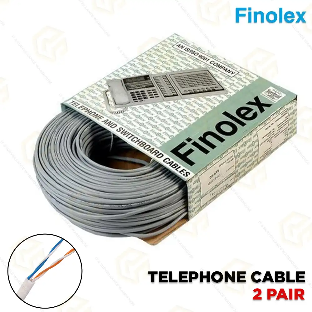 FINOLEX TELEPHONE CABLE 2 PAIR 90MTR