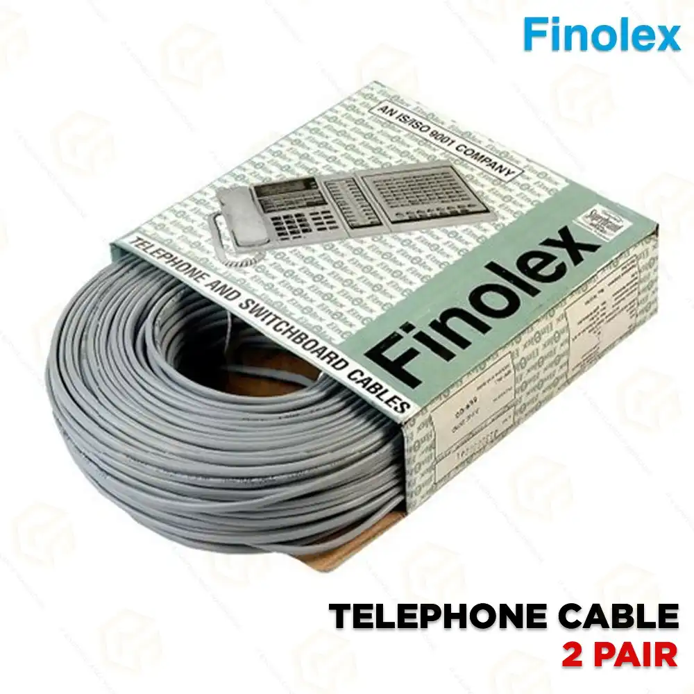 FINOLEX TELEPHONE WIRE 2 PAIR .4MM 90MTR