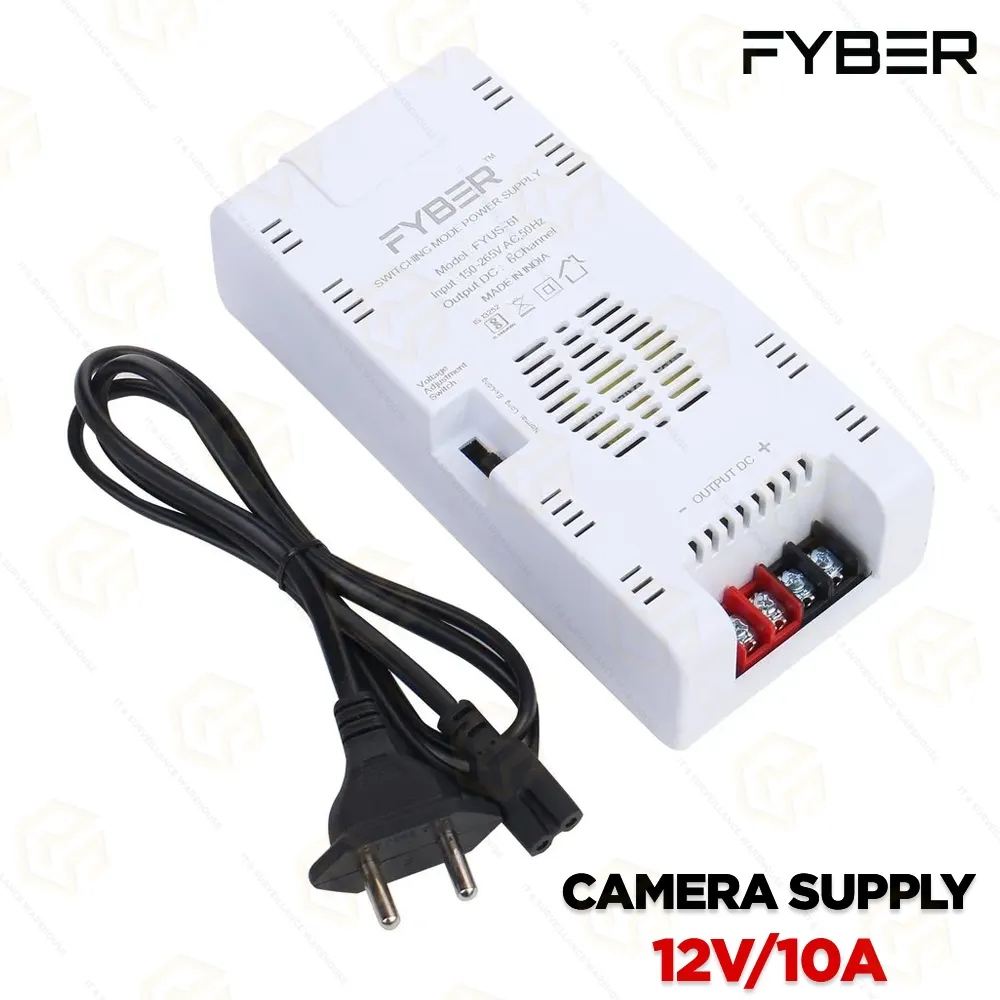 FYBER 12V | 10AMP 8CH POWER SUPPLY | SINGLE OUTPUT