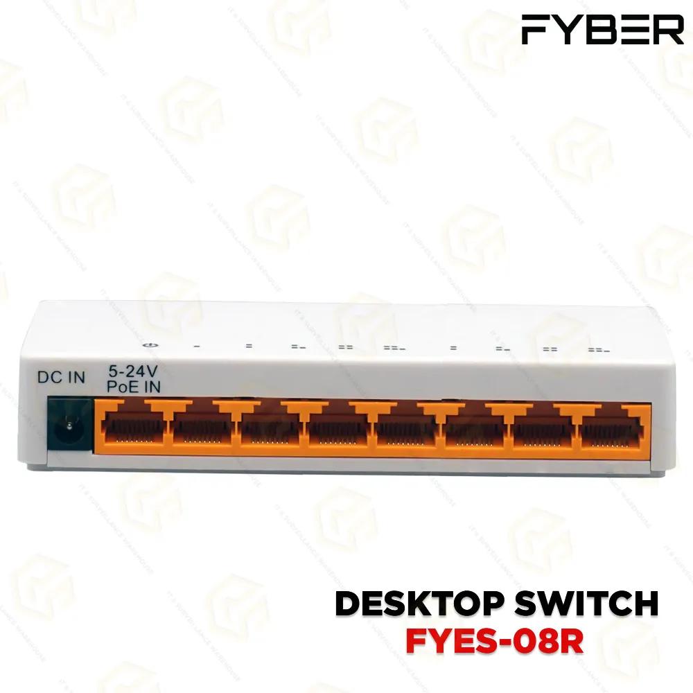 FYBER 8 PORT ETHERNET SWITCH FYES-08R 100MBPS (2YEAR)