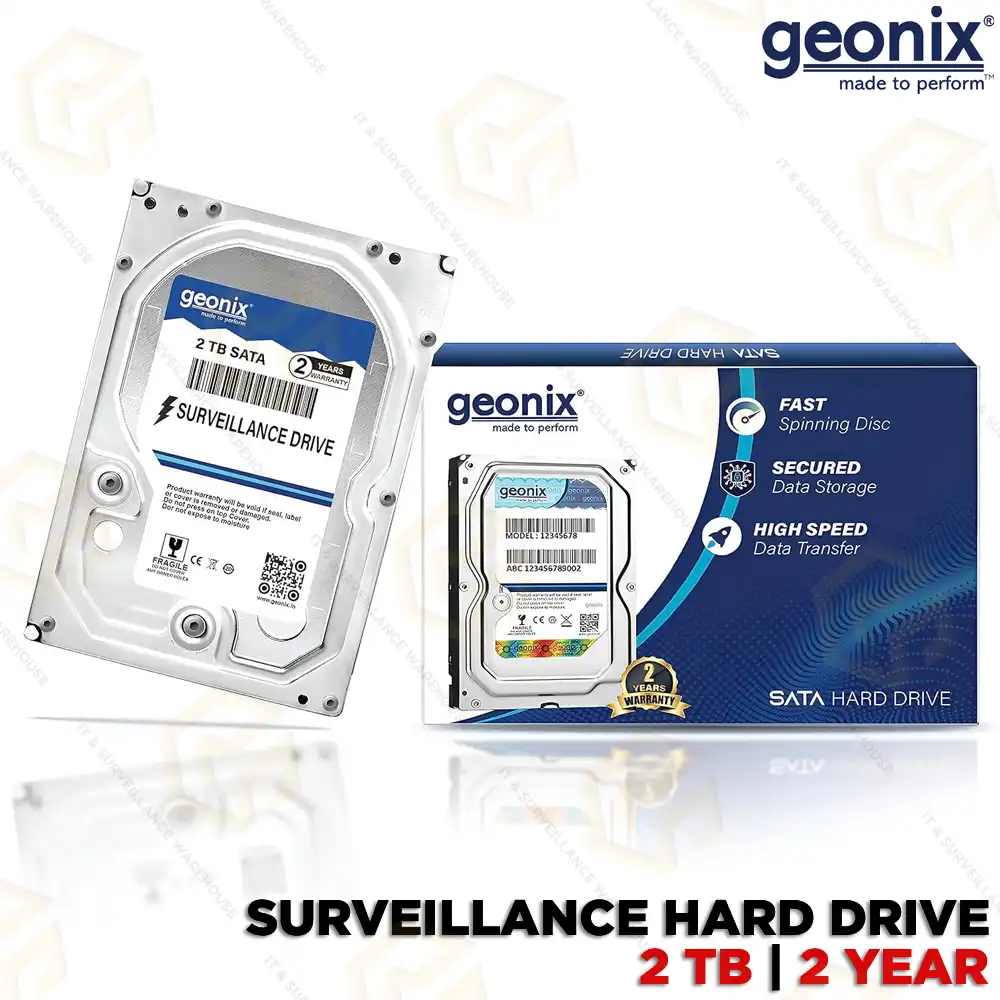 GEONIX 2TB SATA HARD DRIVE (2YEAR)