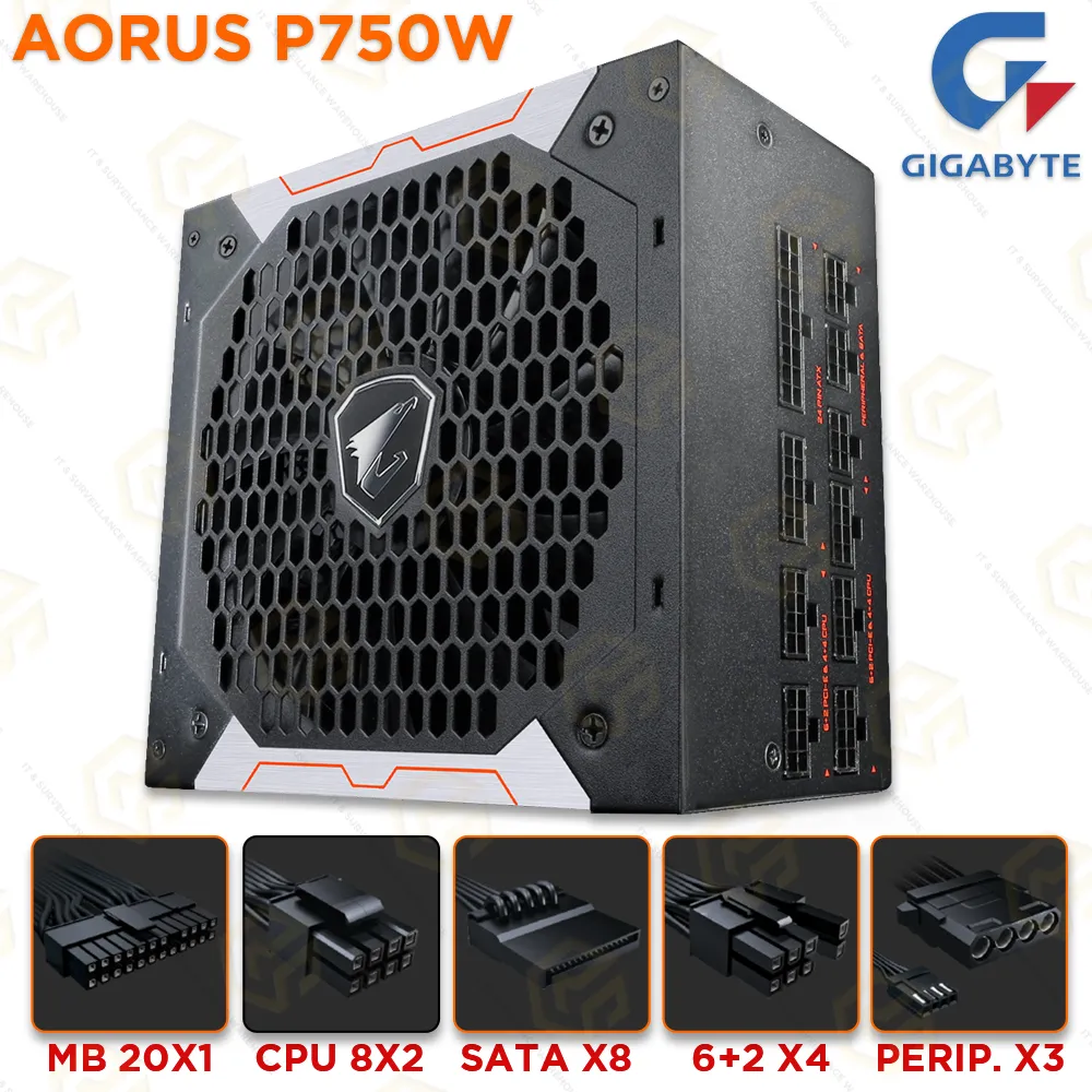 GIGABYTE AORUS P750W 750WT 80+ GOLD SMPS (10YEAR)