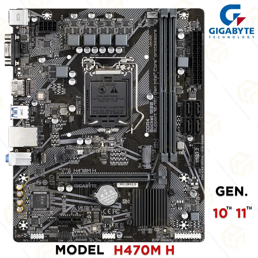 GIGABYTE H470M H MOTHERBOARD 10TH & 11TH GEN DDR4