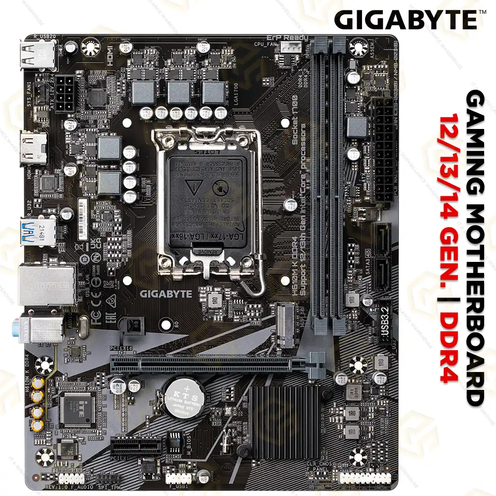 GIGABYTE H610 MK DDR4 MOTHERBOARD (12TH/13TH GEN)