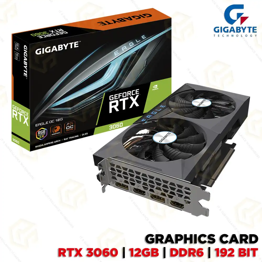 GIGABYTE RTX 3060 EAGLE 12GB DDR6 GRAPHIC CARD