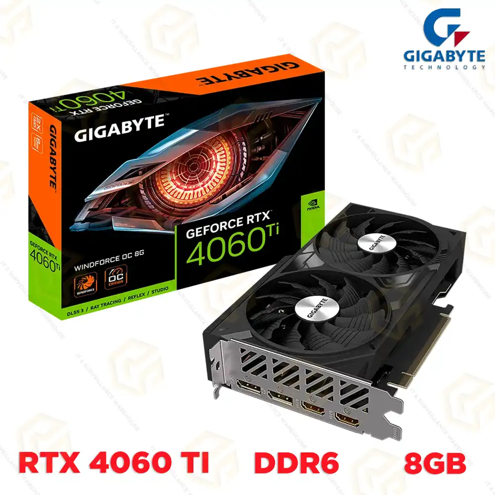 GIGABYTE RTX 4060TI WINDFORCE2 OC 8GB GRAPHIC CARD