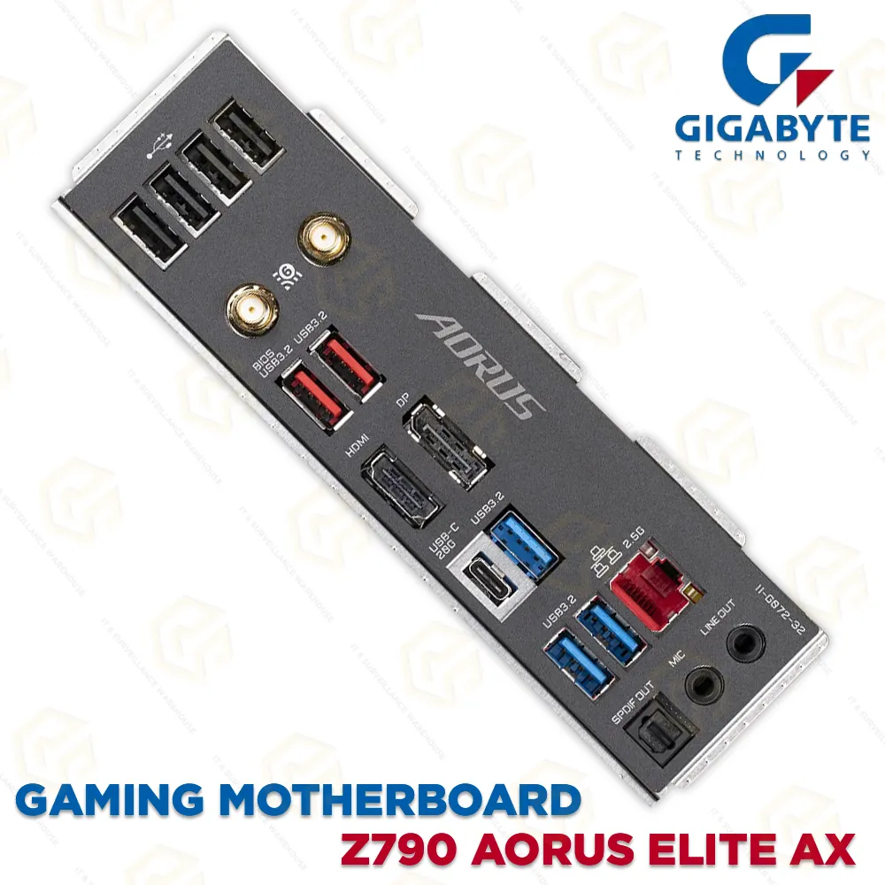 GIGABYTE Z790 AORUS ELITE AX DDR5 12 & 13TH GEN. MOTHERBOARD (5YEAR)