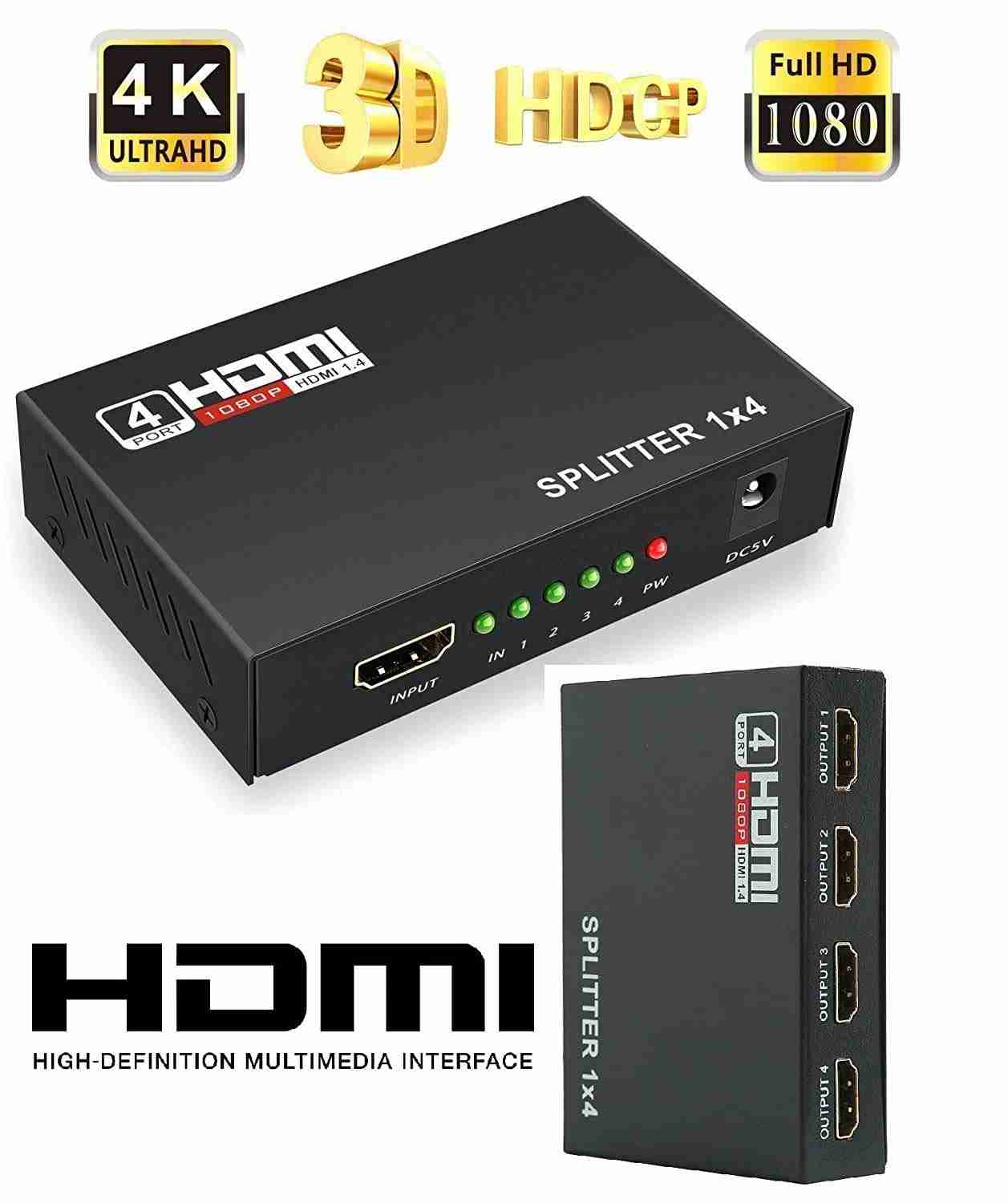 RANZ HDMI SPLITTER 4KX2K 1X4