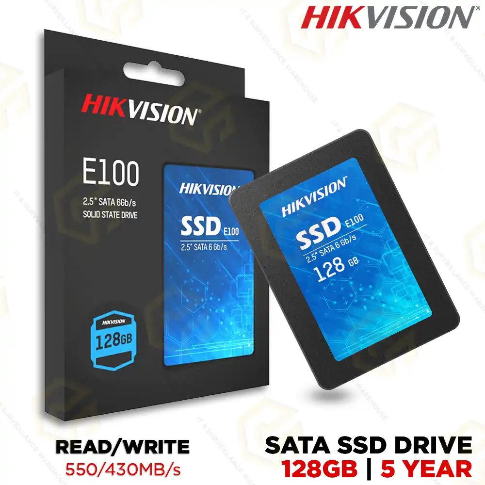 HIKVISION 128GB 2.5" SATA SSD E100 (5YEAR)