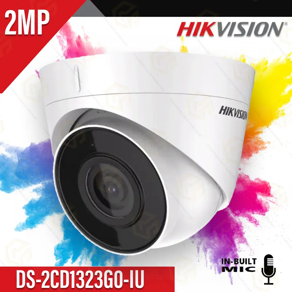 HIKVISION 1323G0-IUF 4MM 2MP IP DOME COLOR+MIC