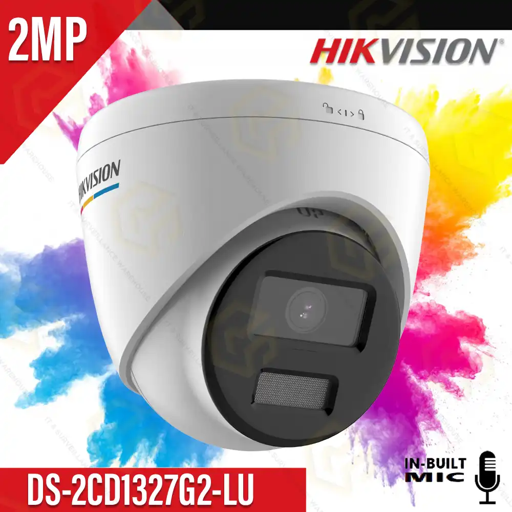 HIKVISION 1327G0-LU 2MP IP DOME 4MM COLOR+MIC