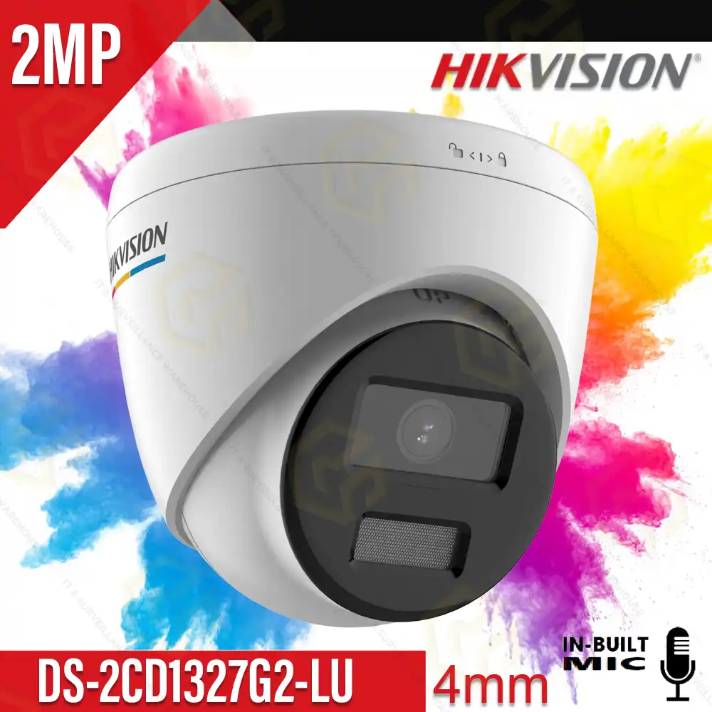 HIKVISION 1327G2-LU 2MP IP DOME COLOR+MIC 2.8MM