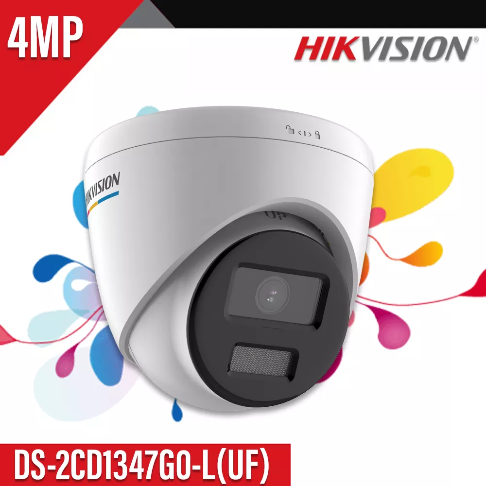 HIKVISION 1347G0-L COLOR 4MP IP DOME 4MM