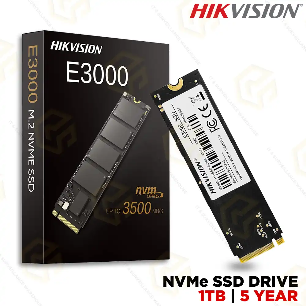 HIKVISION 1TB NVME SSD E3000 (5YEAR)