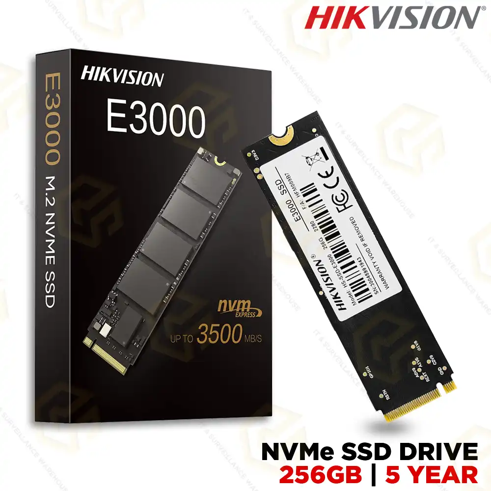 HIKVISION 256GB NVME SSD E3000 (5YEAR)