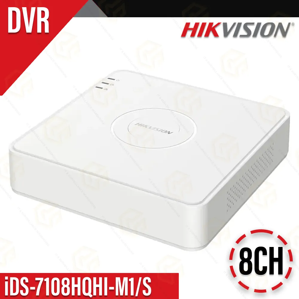 HIKVISION IDS-7108HQHI-M1S ACUSENSE 8CH REGULAR DVR UPTO 5MP (INBUILT AUDIO SUPPORT)