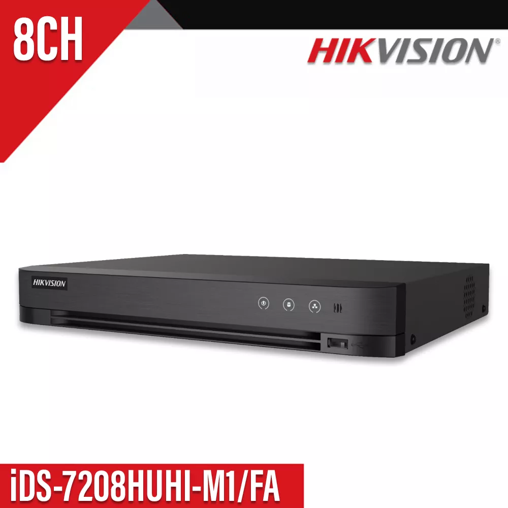 HIKVISION IDS-7208HUHI-M1/FA 8CH ACCUSENSE DVR 8MP LIVE & 5MP RECORD