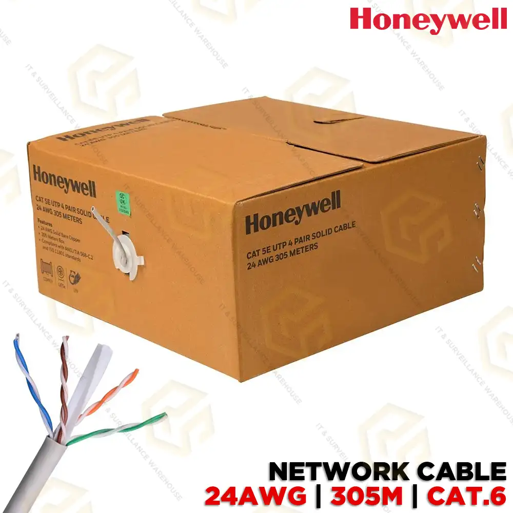 HONEYWELL 24AWG CAT.6 305MTR COOPER CABLE