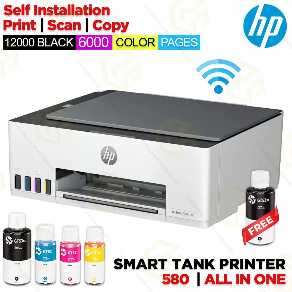 HP 580 SMART TANK MULTIFUNCTION COLOR PRINTER