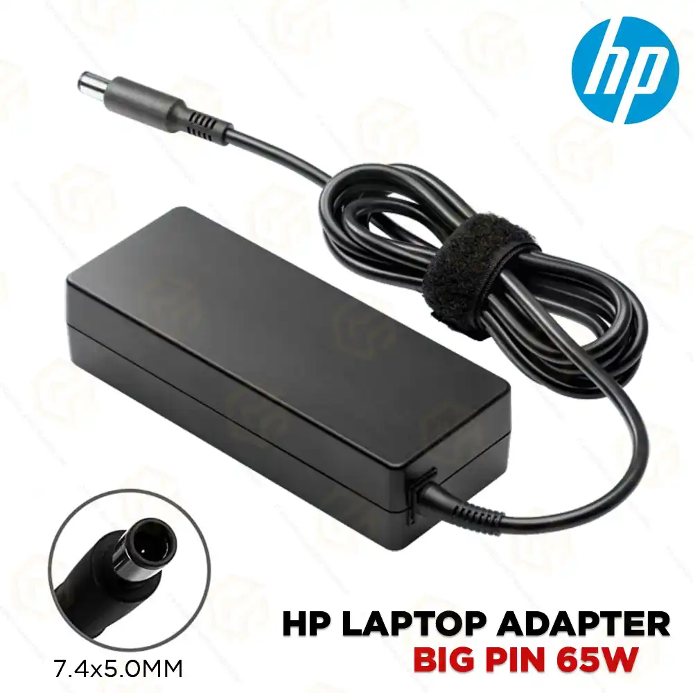 HP ORIGINAL 65W ADAPTOR BIG/SMART PIN 18.5/3.5A (1YEAR)