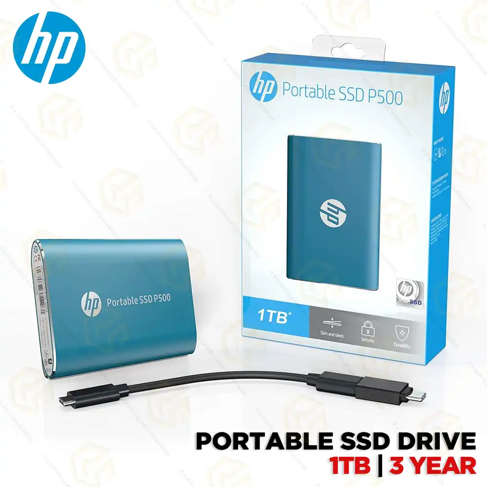 HP P500 1TB EXTERNAL SSD BLUE (3YEAR)