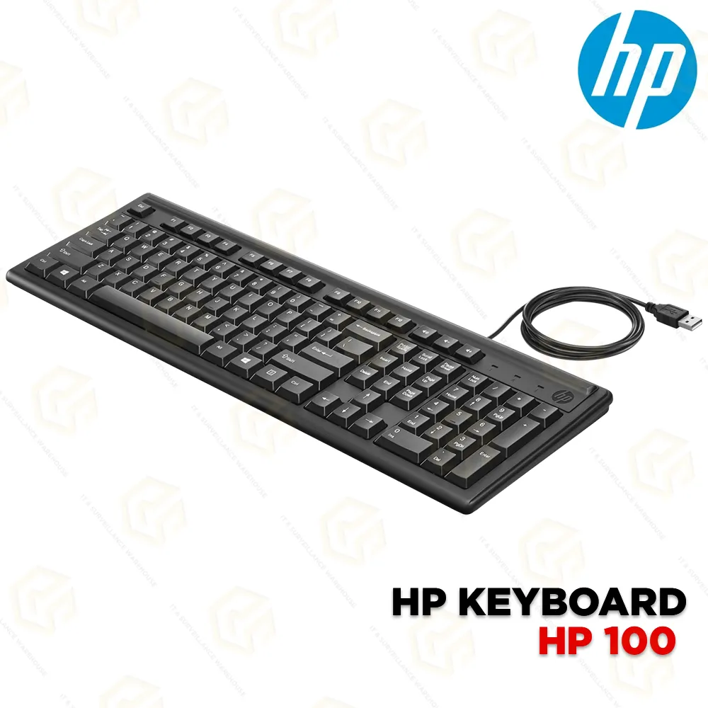 HP WIRED USB KEYBOARD 100 | 3YR |