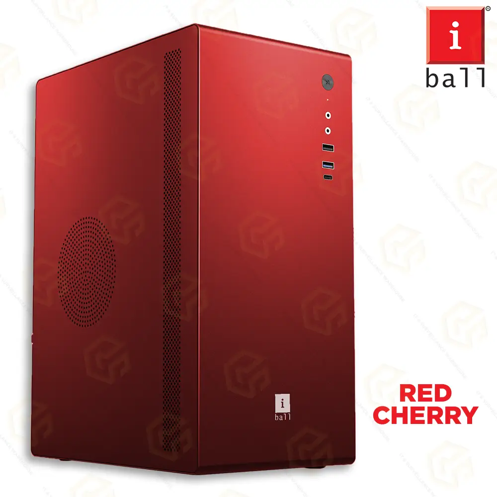 IBALL CABINET WITH SMPS REDCHERRY MICRO ATX