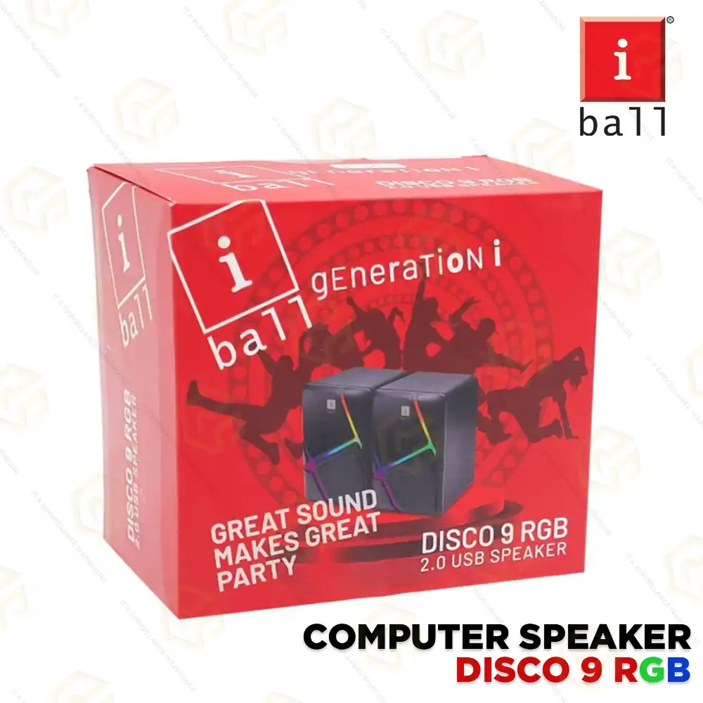 IBALL USB SPEAKER DISCO 9 RGB 2.0 (USB POWERED)