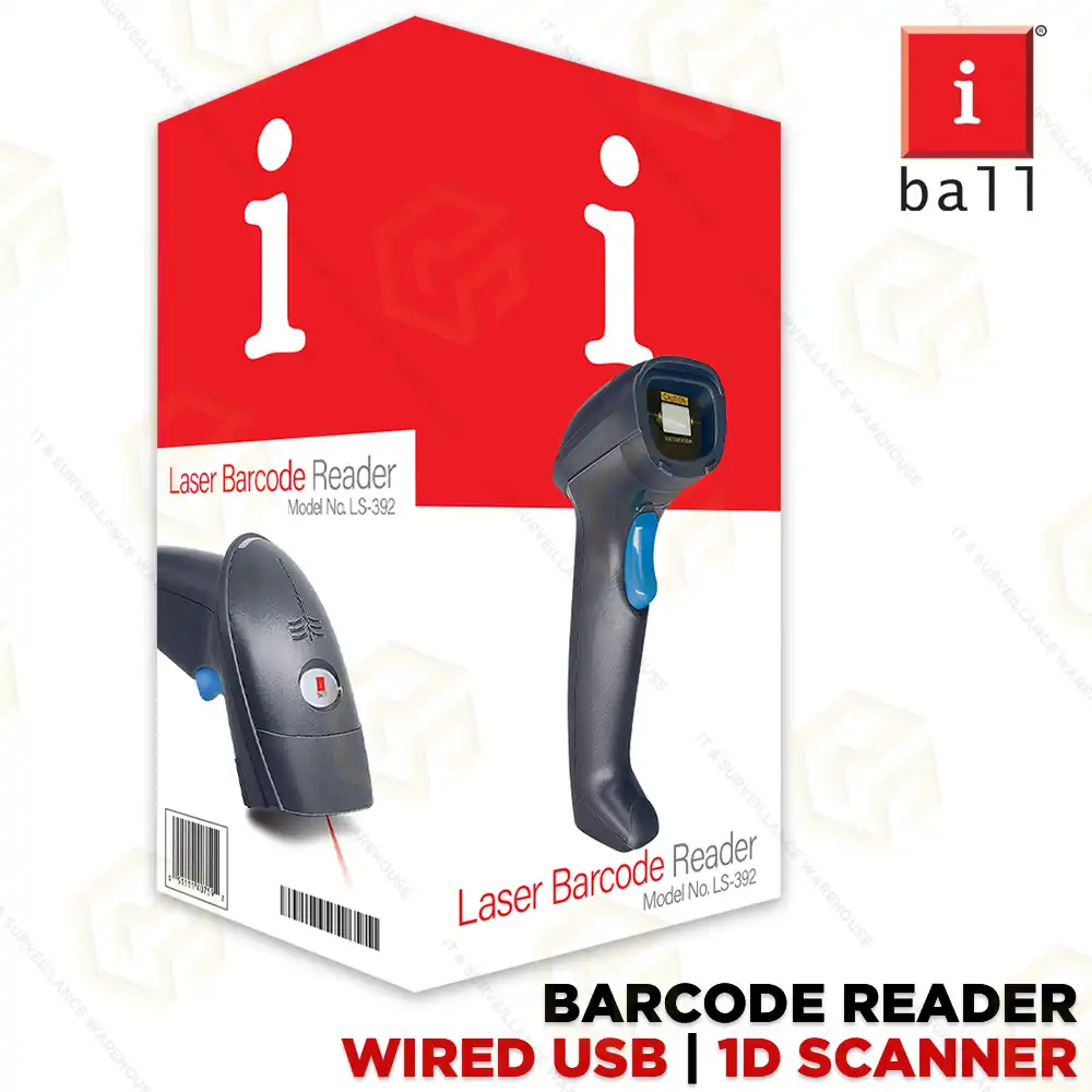 IBALL WIRED BARCODE READER LS-392