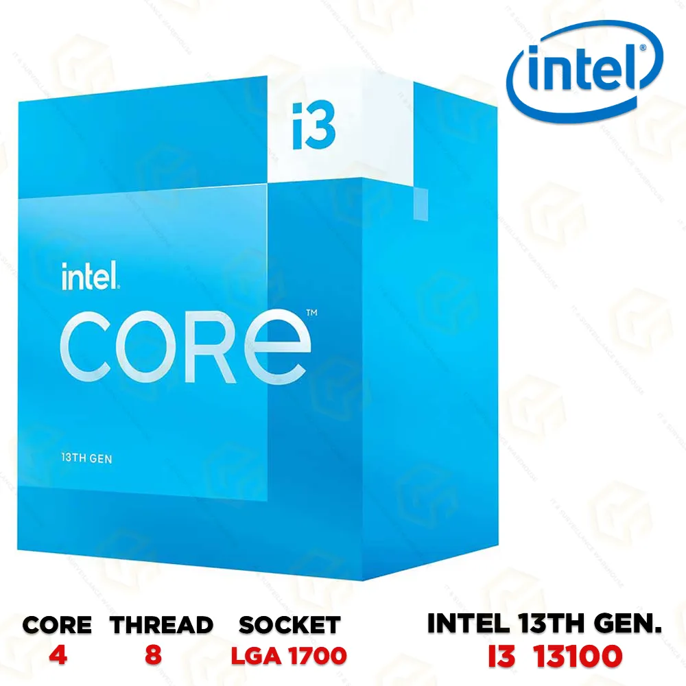 INTEL 13TH GEN I3-13100 IN-BUILT GRAPHIC PROCESSOR (3YEAR)