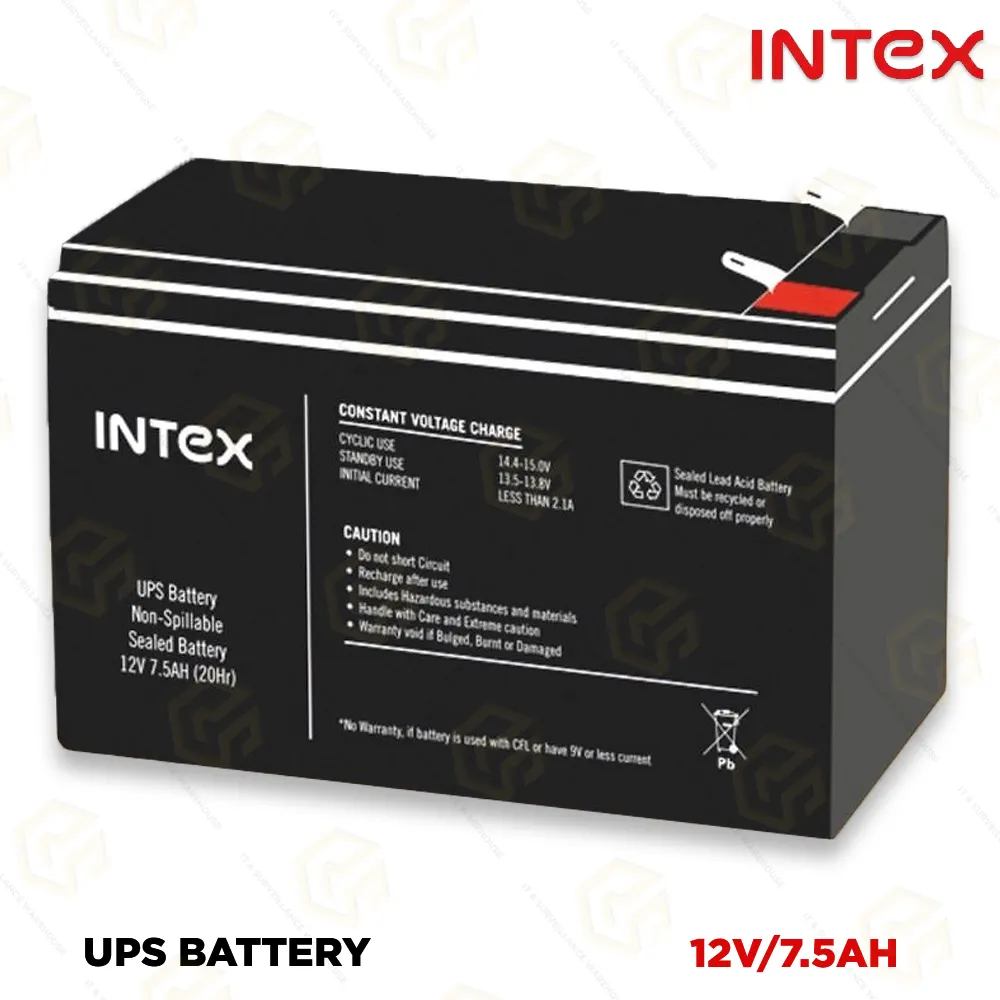 INTEX UPS BATTERY 12V/7AH (1 YEAR)