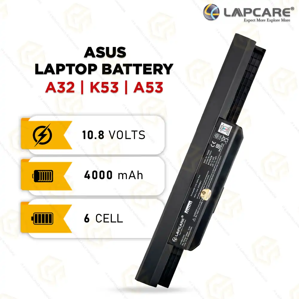 LAPCARE BATTERY FOR ASUS A32 | K53 | A53