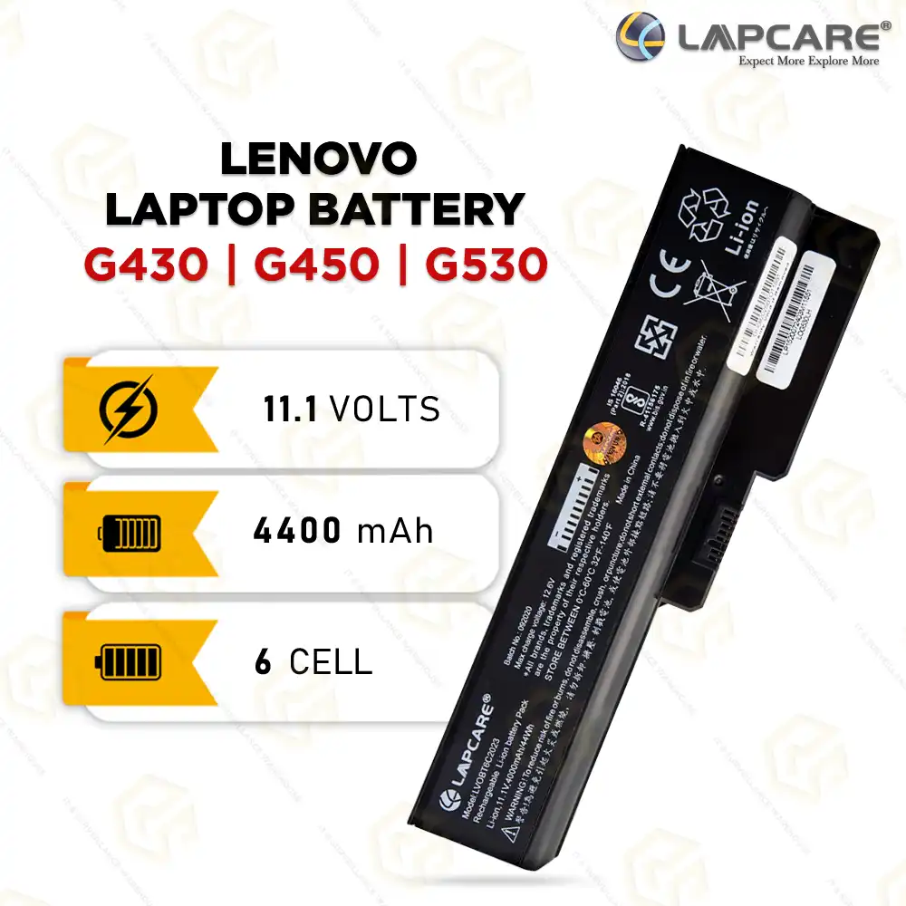 LAPCARE BATTERY FOR LENOVO G430 | G450 | G530 | G550