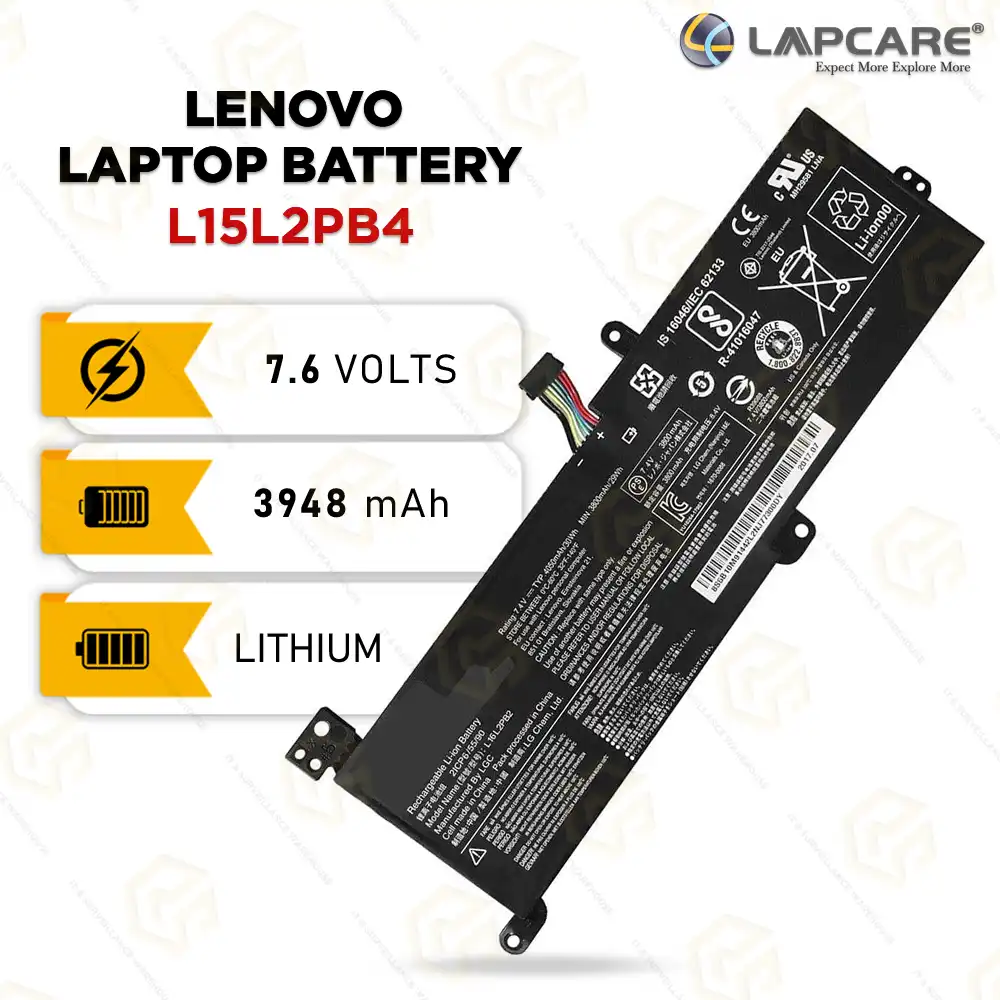 LAPCARE BATTERY FOR LENOVO L15L2PB4