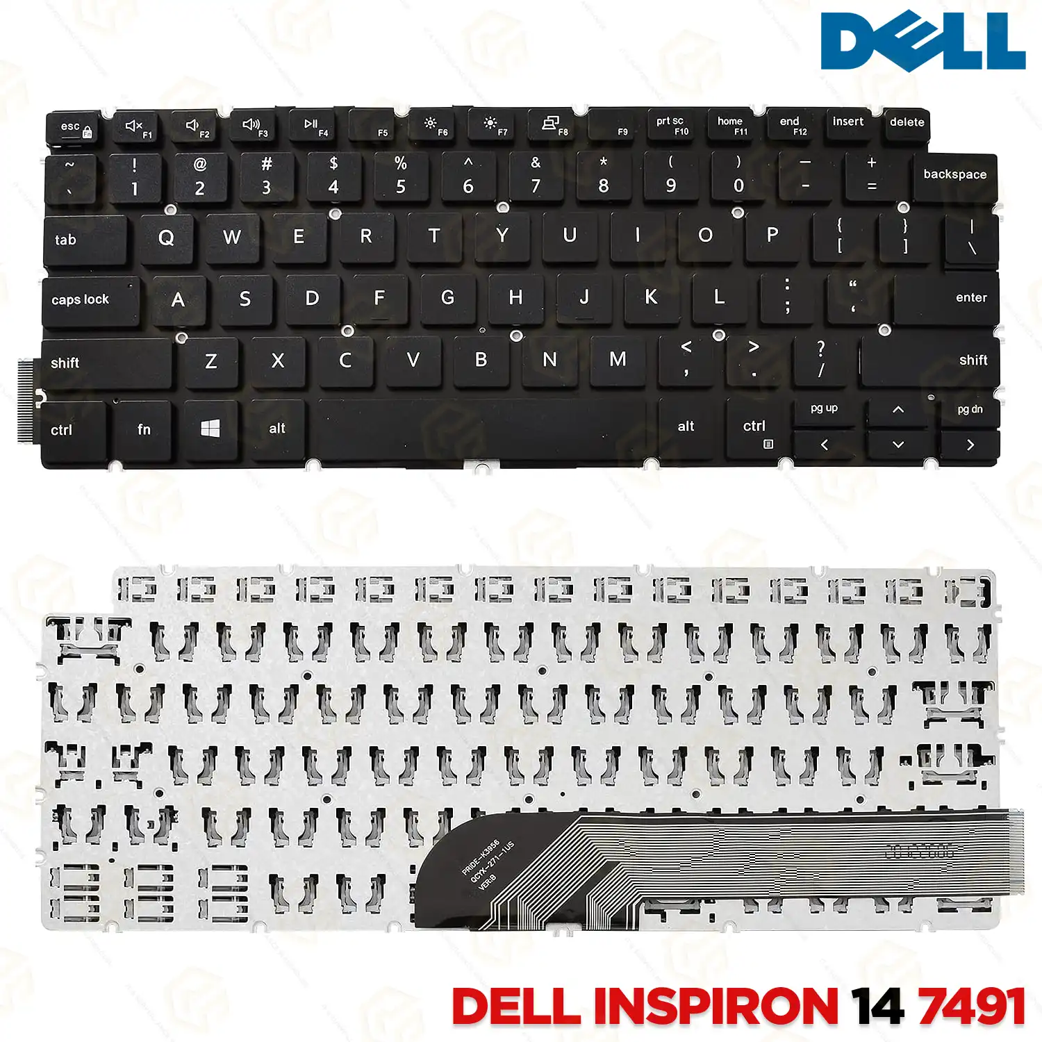 LAPTOP KEYBOARD FOR DELL INSPIRON 14 7491