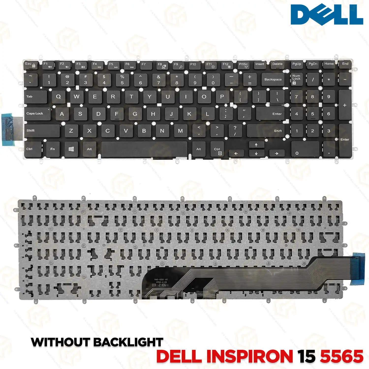 LAPTOP KEYBOARD FOR DELL INSPIRON 15 5565 (WITHOUT BACKLIGHT)