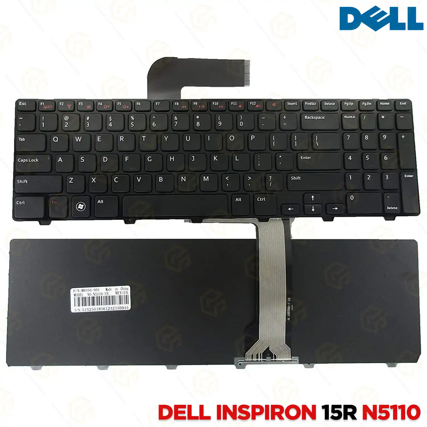 LAPTOP KEYBOARD FOR DELL INSPIRON 15R N5110