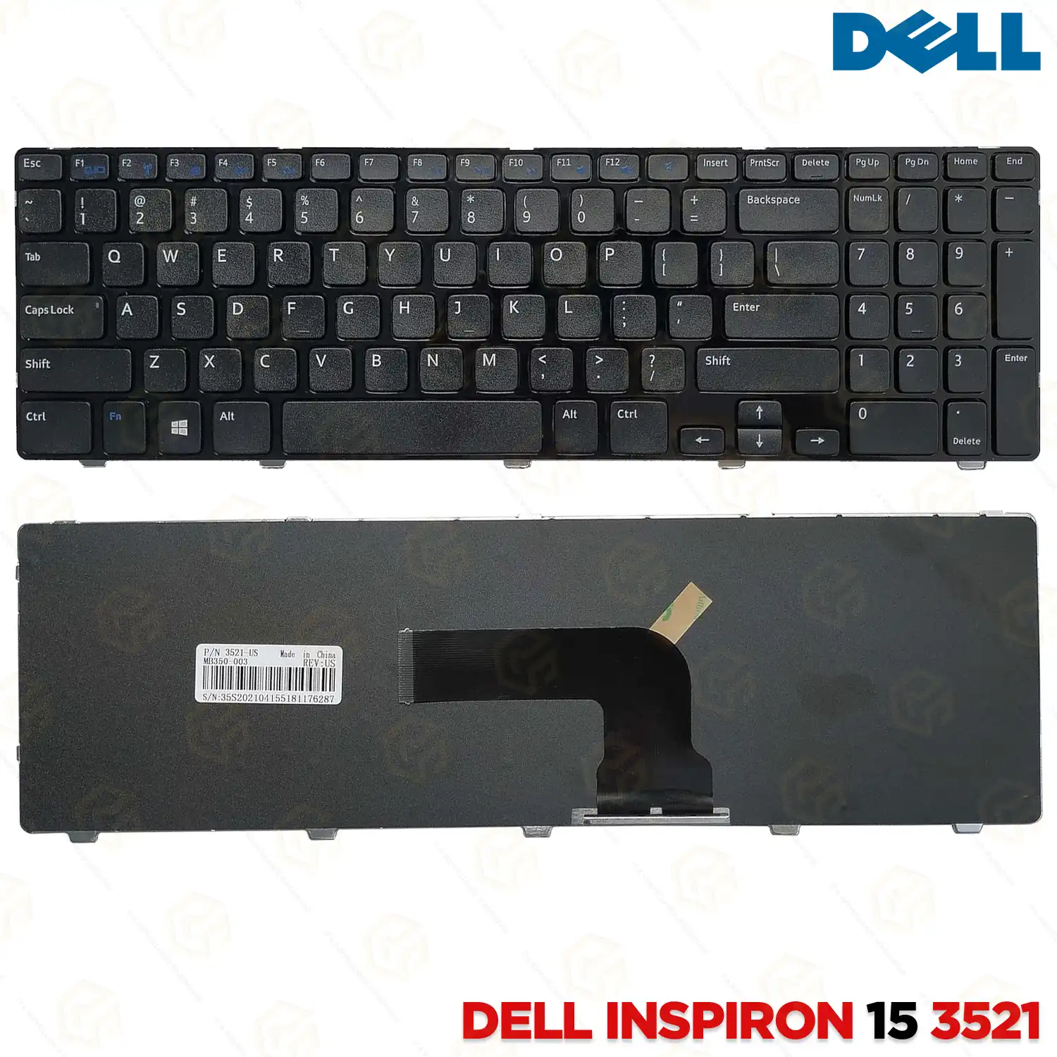 LAPTOP KEYBOARD FOR DELL INSPIRON15 3521