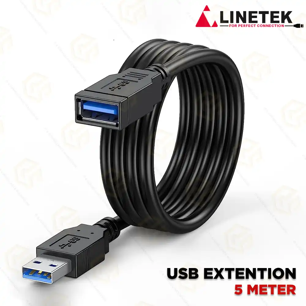 LINTEK USB EXTENSION CABLE 5MTR 2.0