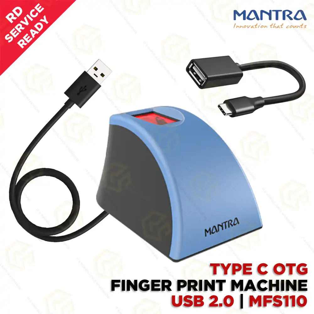 MANTRA MFS110 FINGERPRINT SCANNER (USB+TYPE-C PORT)