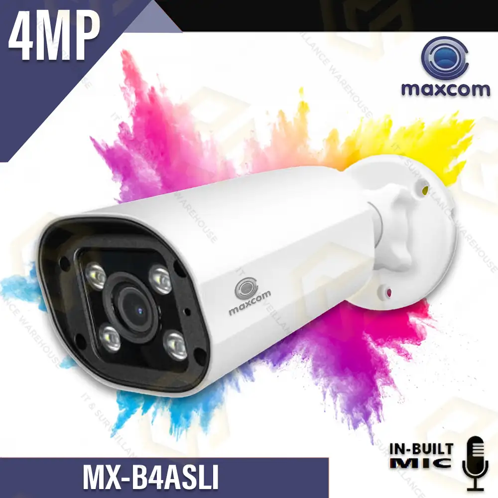MAXCOM MX-B4ASLI 4MP IP BULLET COLOR+MIC