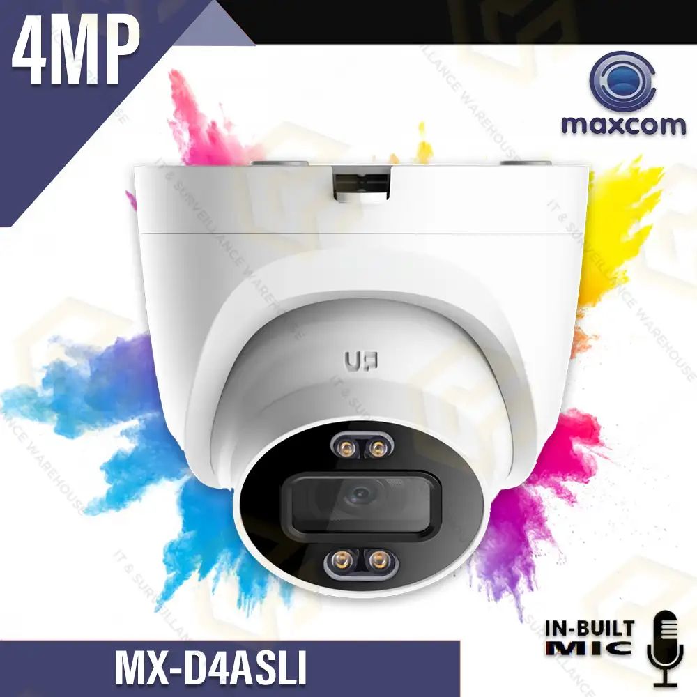 MAXCOM MX-D4ASLI 4MP IP DOME ECO COLOR+MIC