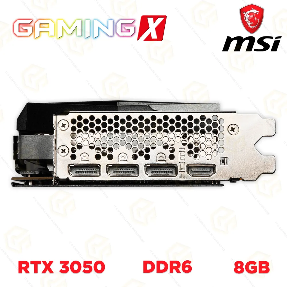 MSI GEFORCE RTX 3050 GAMING X 8GB DDR6 GRAPHICS CARD
