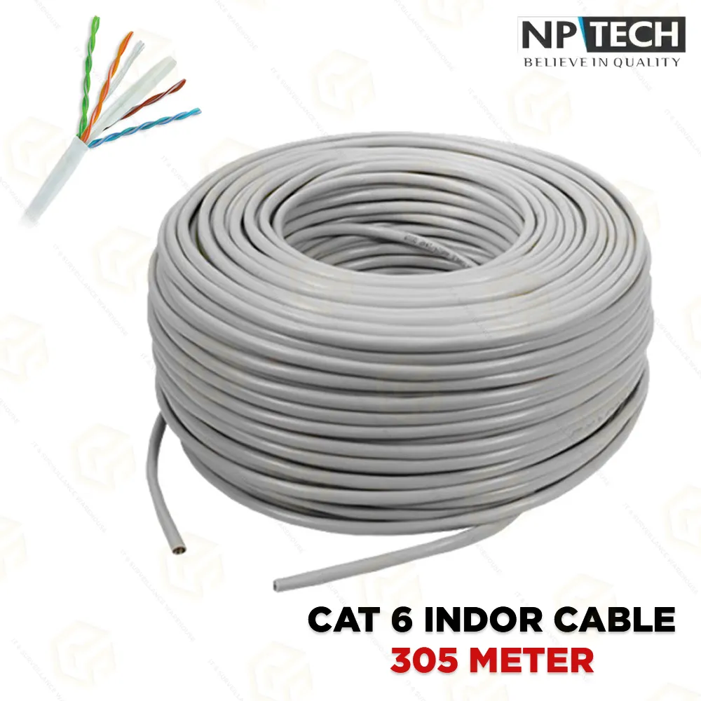 NPTECH CAT.6 305MTR CC INDOOR CABLE