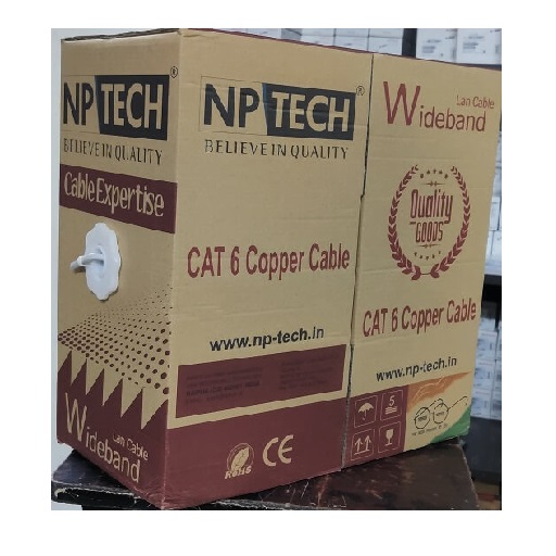 NPTECH CAT.6 305MTR CC INDOOR CABLE