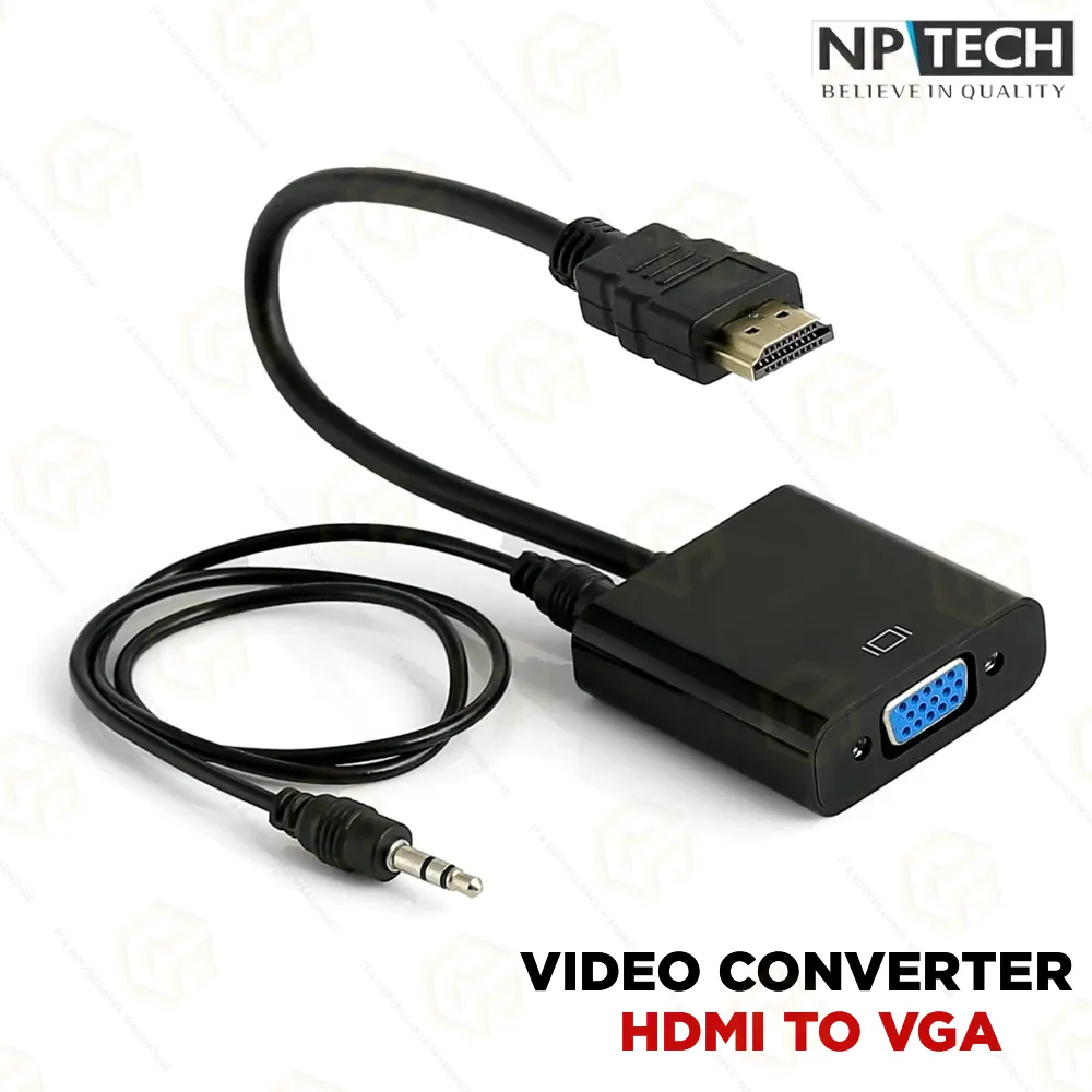 NPTECH HDMI TO VGA WITH AUDIO