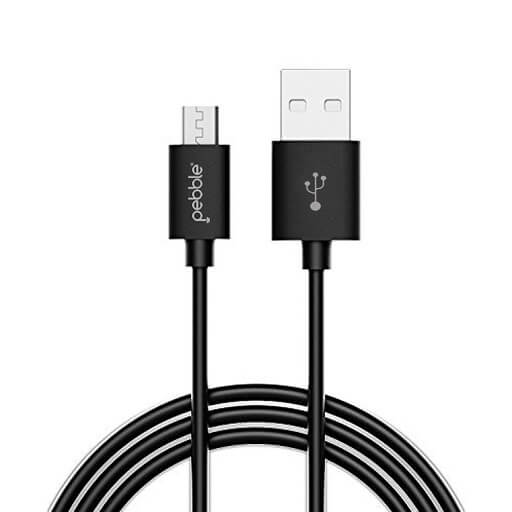 PEBBLE MICRO USB CHARGING CABLE 1.5 MTR