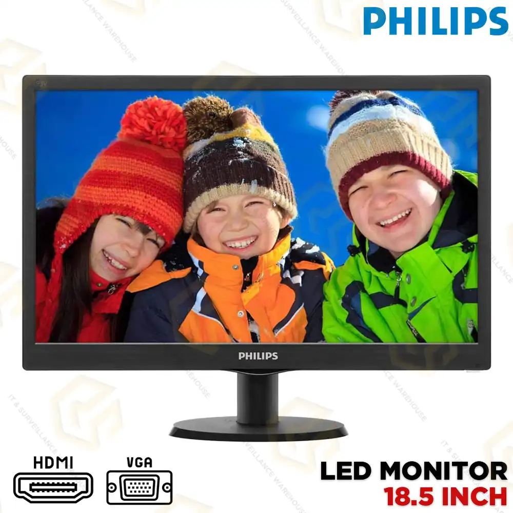 PHILIPS 18.5" HDMI+VGA LED MONITOR 193V5LHSB2