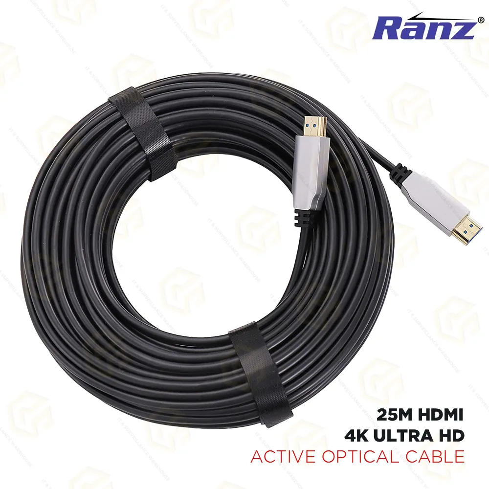 RANZ 4K2K HDMI CABLE 25MTR FIBER V2.0