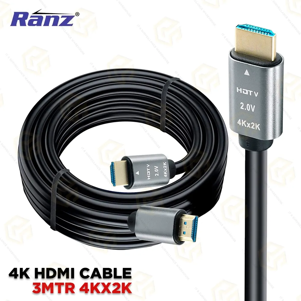 RANZ HDMI CABLE 3MTR 4KX2K